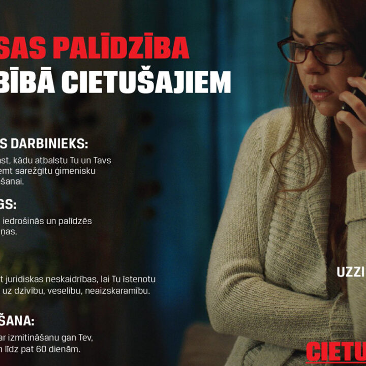 Vardarbībā cietušos aicina izmantot valsts apmaksātus rehabilitācijas pakalpojumus